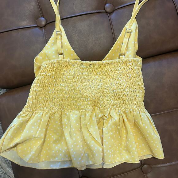 Yellow Peplum Top - Picture 3 of 3